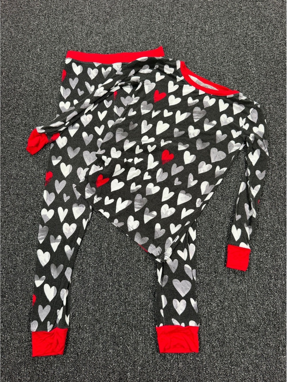 Little Sleepies Heart Print Pajama Set Size 7/8